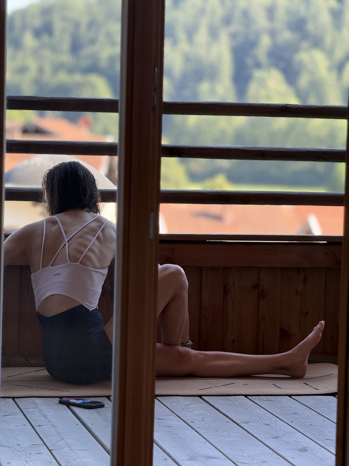 Stille auf der Matte am Morgen